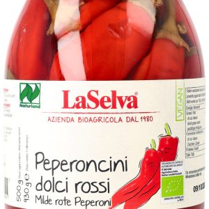 Milde rote Peperoni sauer eingelegt