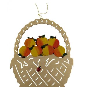 Fensterbild Apfelkorb