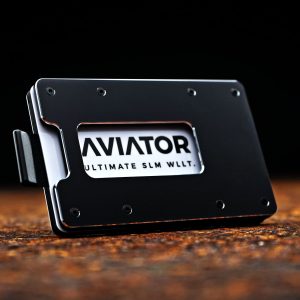 Aviator Wallet Obsidian Black | Slide