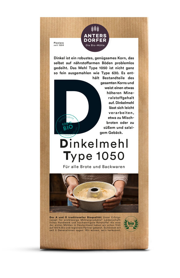 Bio Dinkelmehl Type 1050
