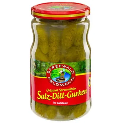 Spreewald-Feldmann, Salz-Dill-Gurken, 720 ml Glas