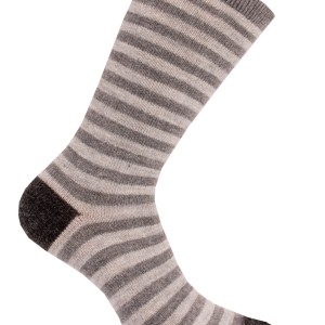 Wollsocken Alpaka Ringel Anthrazit, 43-46