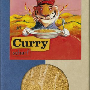Curry scharf, Packung