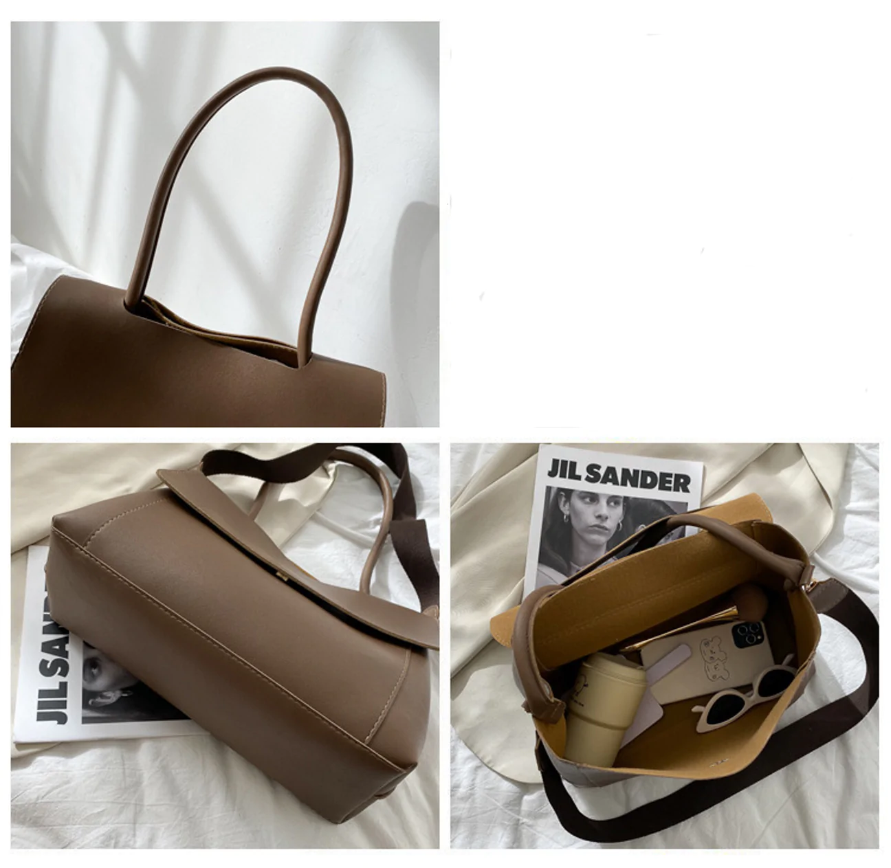 AnBeck ‘The Vintage’ mittelgroße Umhängetasche (Braun) – Bild 8