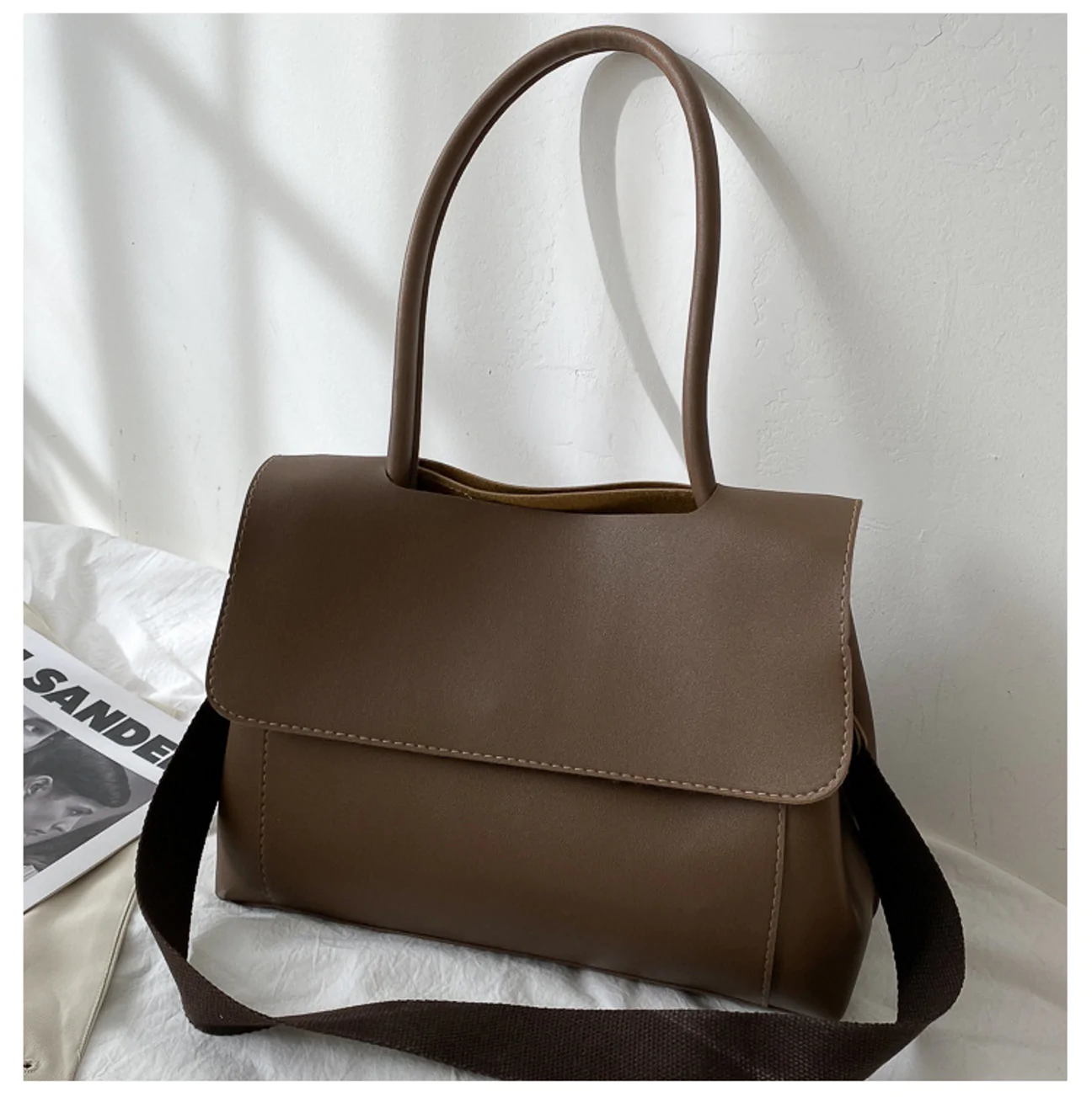 AnBeck ‘The Vintage’ mittelgroße Umhängetasche (Braun)