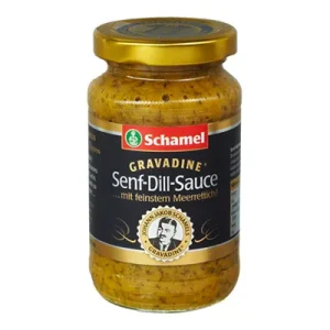 Schamel, Gravadine, Senf-Dill-Sauce mit feinstem Meerrettich, 140 ml Glas