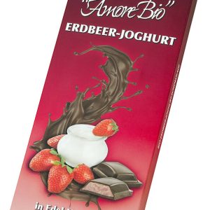 Bio-Erdbeer-Joghurt in Vollmilch-Schokolade