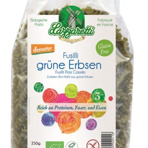 Fusilli grüne Erbsen demeter Lazzaretti
