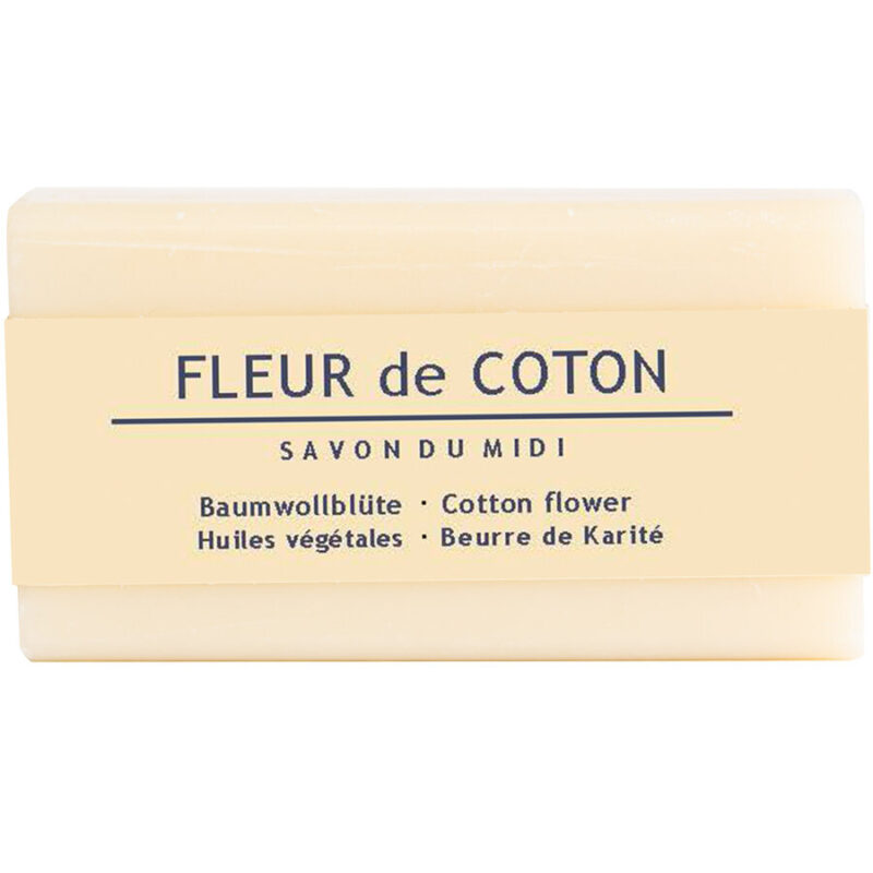 Seife mit Karité Butter Fleur de coton/ Baumwollblüte / Cotton flower 100g