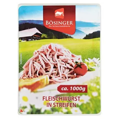 Bösinger, Fleischwurst in Streifen, 1 kg Packung – Bild 2