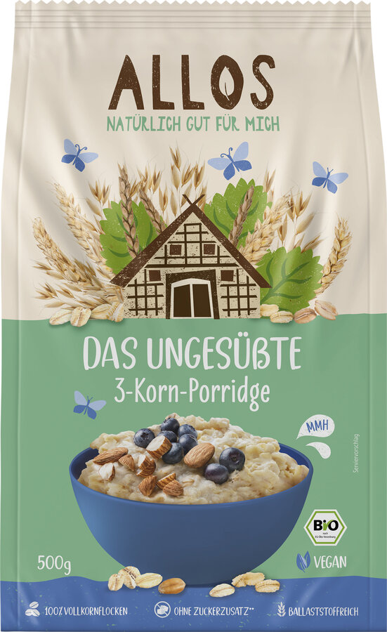 Das Ungesüßte 3-Korn-Porridge