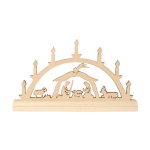 Mini-Schwibbogen Christi Geburt einfach