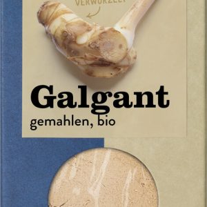 Galgant gemahlen, Packung