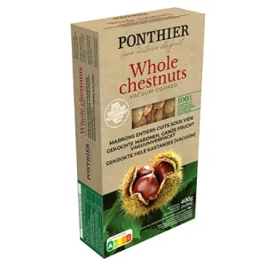 Ponthier, Maronen, geschält, gekocht & vakuumverpackt, 400 g Schachtel