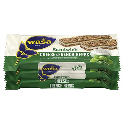 Wasa, Sandwich, Kräuter, 90 g Packung