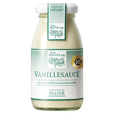 Zum Dorfkrug, Vanillesauce, 125 ml Flasche