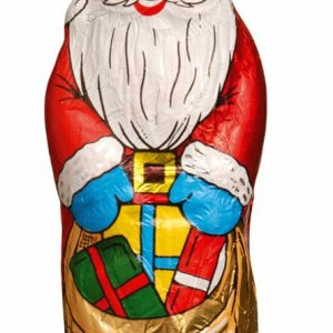 Vollmilch-Schoko-Weihnachtsmann in Stanniolpapier