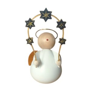 Engel mit Sternenbogen, weiß