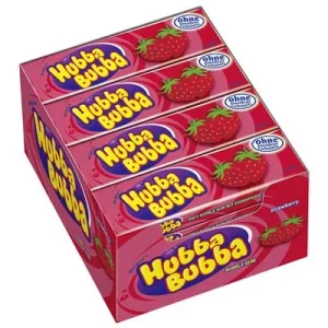 Hubba Bubba, Erdbeere, 20 Riegel à 35 g, 700 g Schachtel