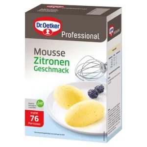 Dr. Oetker Professional, Mousse Zitronen-Geschmack, 1 kg Packung