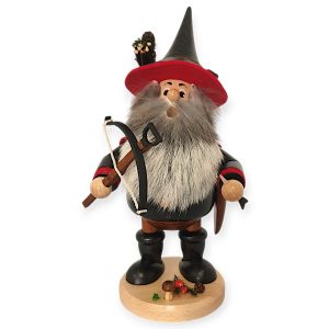 Räuchermann Räuberwichtel Armbrust, farbig