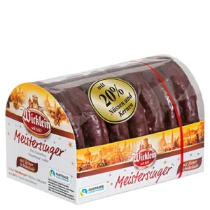 Wicklein, Meistersinger, Lebkuchen, mit feiner Schokolade, 200 g Packung