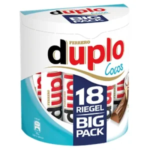 Duplo, Cocos, 18 Stück à 18,2 g, 328 g Packung