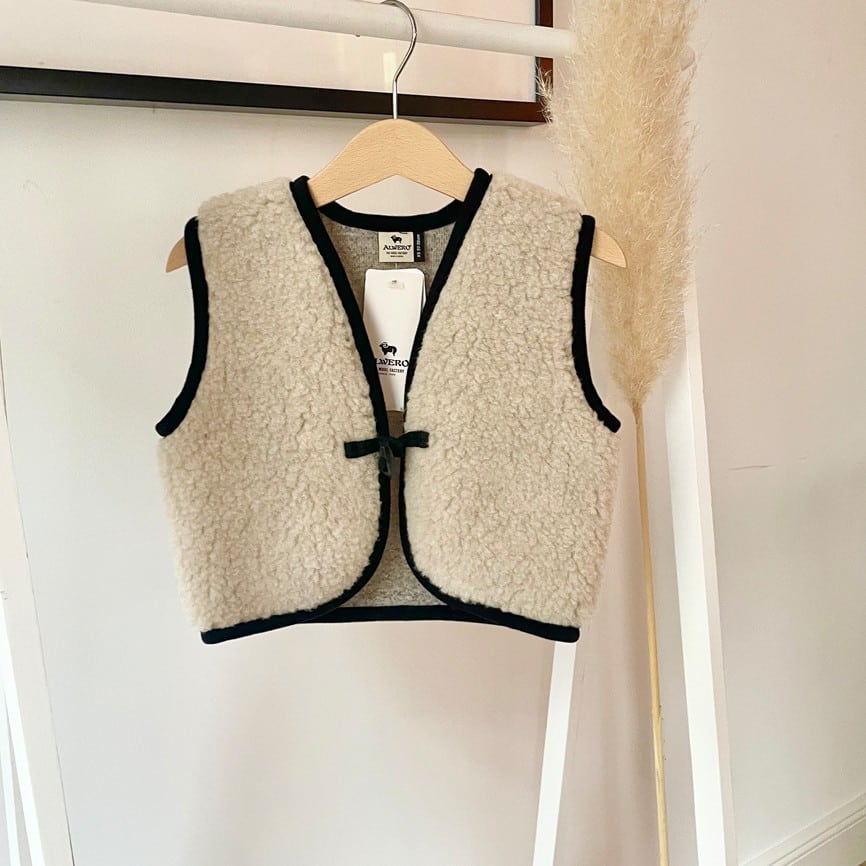 Wollweste Bodywarmer *Alpen 2.0 Junior*, Sand Brown, ultra light