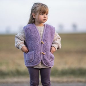 Wollweste Bodywarmer *Alpen Junior*, Lila