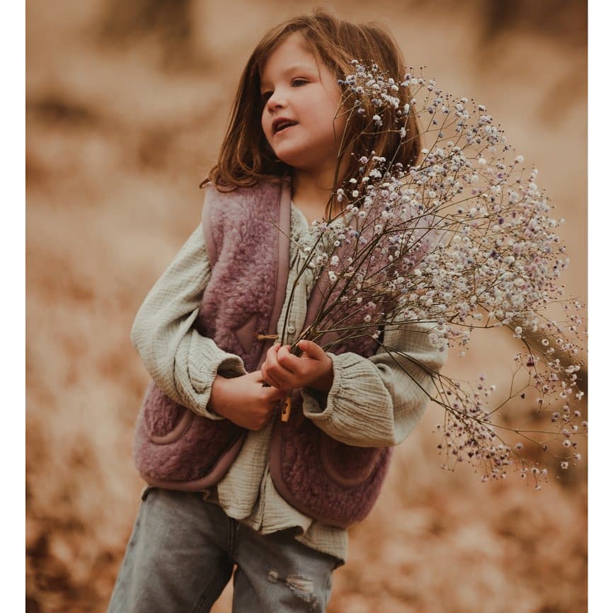 Wollweste Bodywarmer *Alpen Junior*, Lila – Bild 6