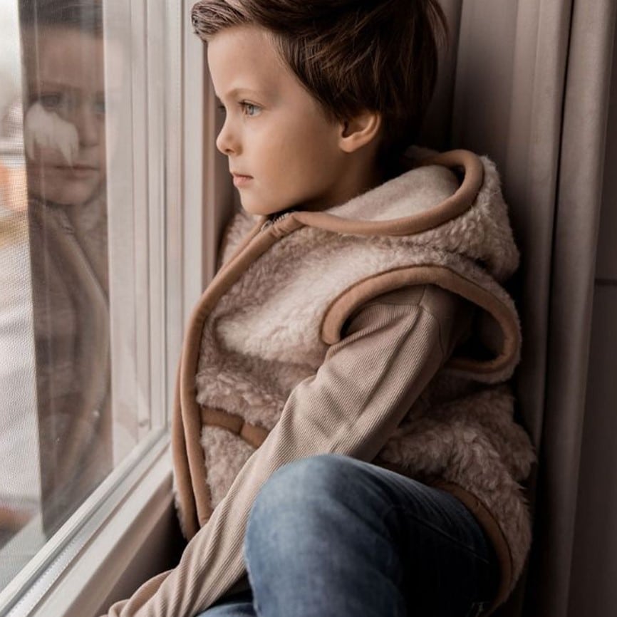 Wollweste Bodywarmer *Robby*, Beige – Bild 4