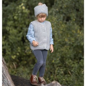 Wollweste Bodywarmer *Tyb Junior*, Silver, ultra light