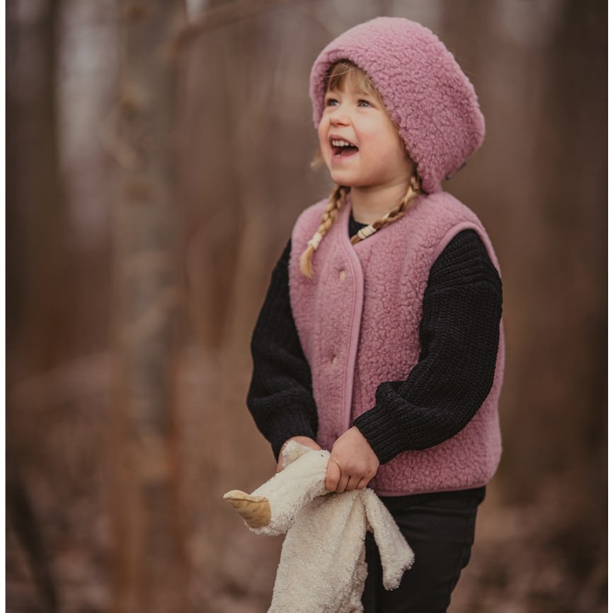 Wollweste Bodywarmer *Tyb Junior*, Venetian Pink, ultra light – Bild 4