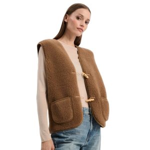 Wollweste Bodywarmer *Alpen 3.0 Adult*, Teddy Brown, ultra light