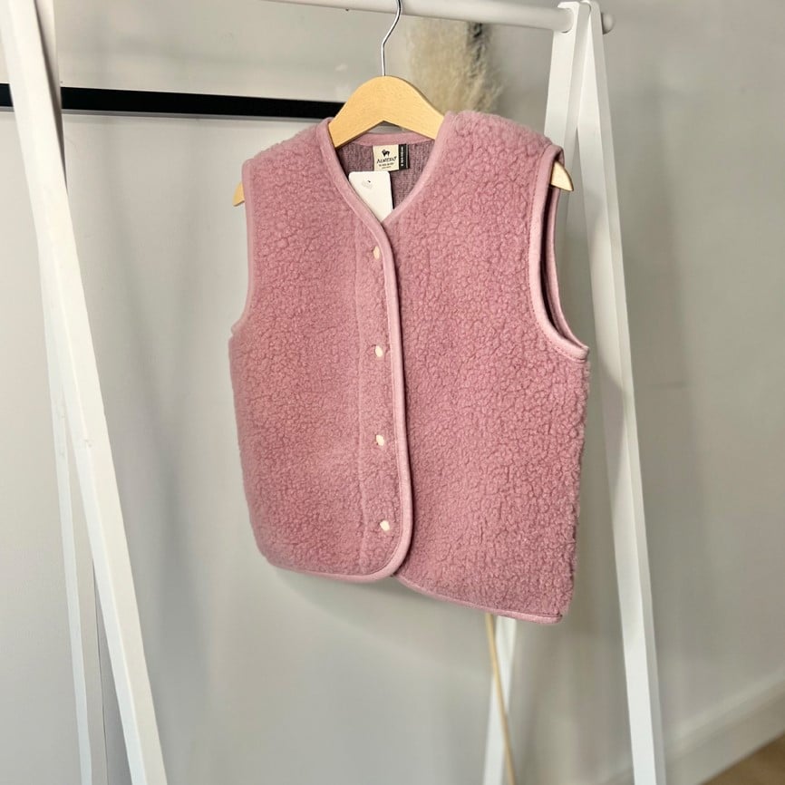 Wollweste Bodywarmer *Tyb Junior*, Venetian Pink, ultra light – Bild 2