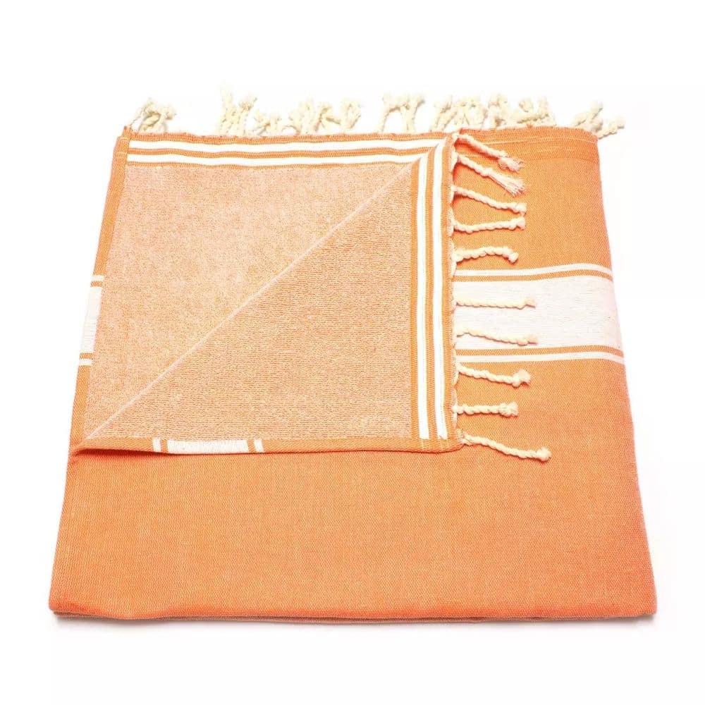 Tuch *Fouta* Hamamtuch Frottee, Mandarin Peel 180x100cm – Bild 2