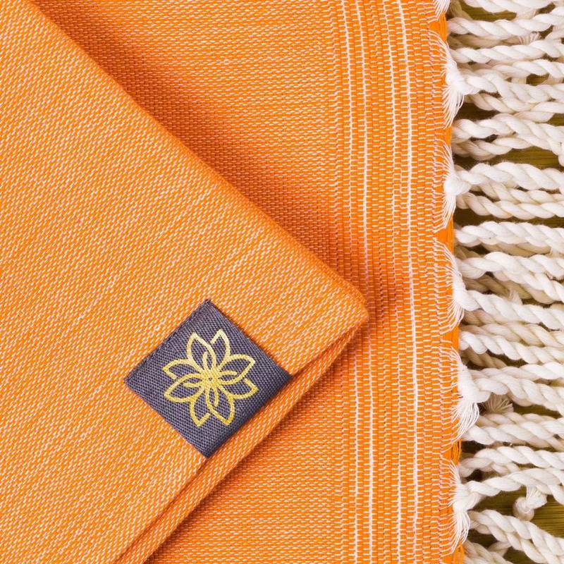 Tuch *Fouta* Hamamtuch Frottee, Mandarin Peel 180x100cm – Bild 4