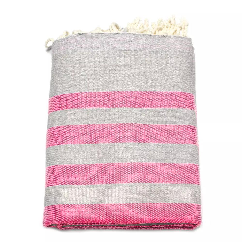 Tuch *Fouta* Hamamtuch Frottee, Neon Pink Fish 180x100cm