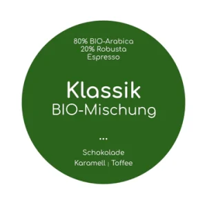 baroesta Kaffee – Espresso – Klassik BIO-Mischung 500g