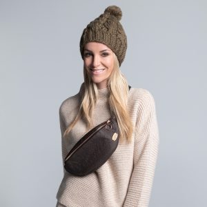 BELLINDA – MÜTZE in Military Olive – 100% Wolle – One Size