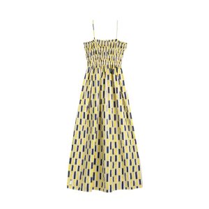 Bustierkleid gerafft Women *Brush Strokes*, Multi/Gelb