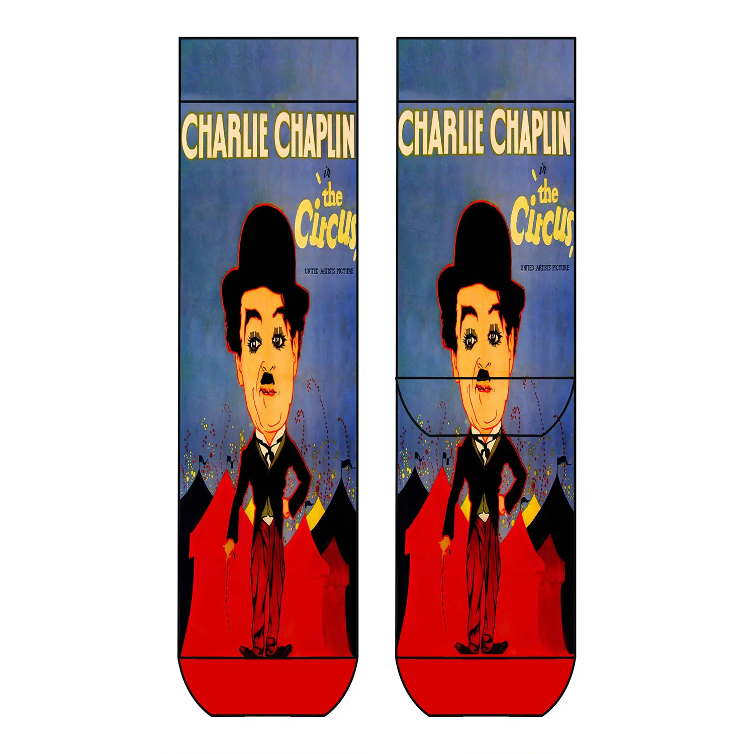 Cool 7 Print 3D Socks Charlie Chaplin, 41-46