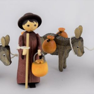 Eselkarawane 4-teilig gebeizt