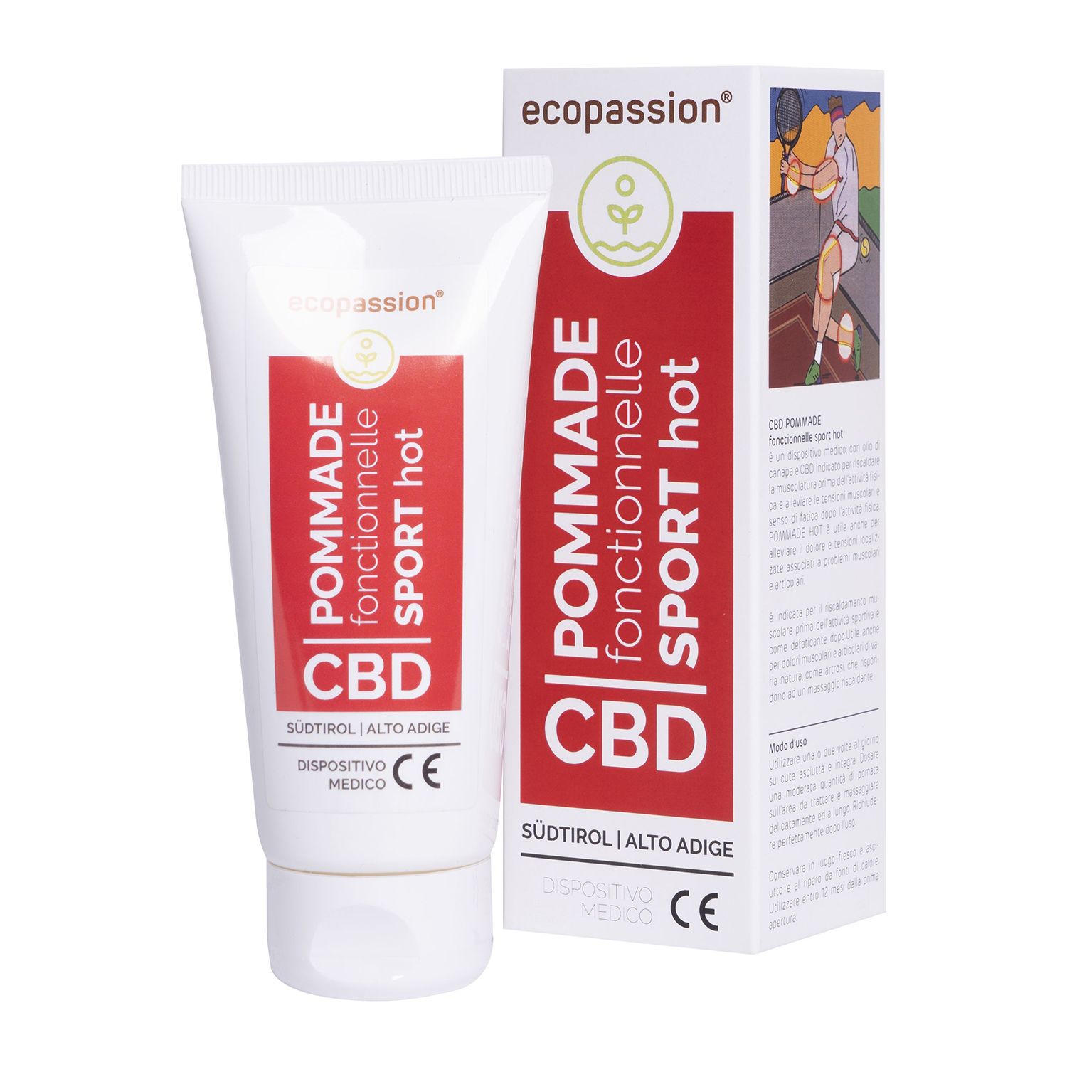 ECOPASSION 2.0 – POMMADE fonctionnelle SPORT HOT 100 ml – Medizinprodukt