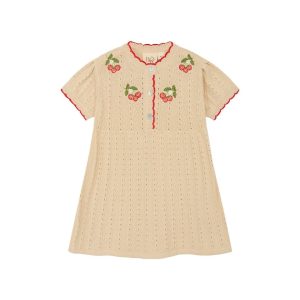 Kleid *Faye*, Beige Erdbeeren