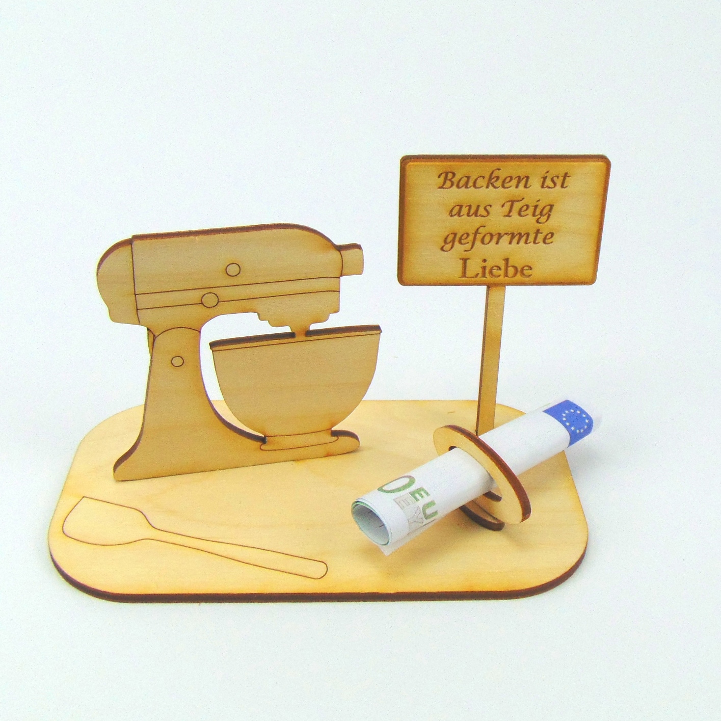 Geldgeschenk für eine Küchenmaschine mit passendem Spruch – Bild 6