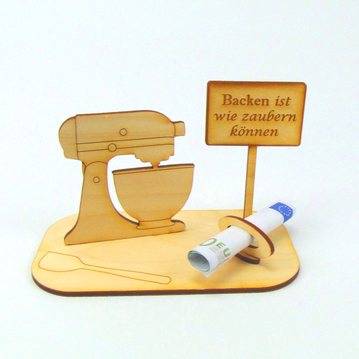 Geldgeschenk für eine Küchenmaschine mit passendem Spruch – Bild 5