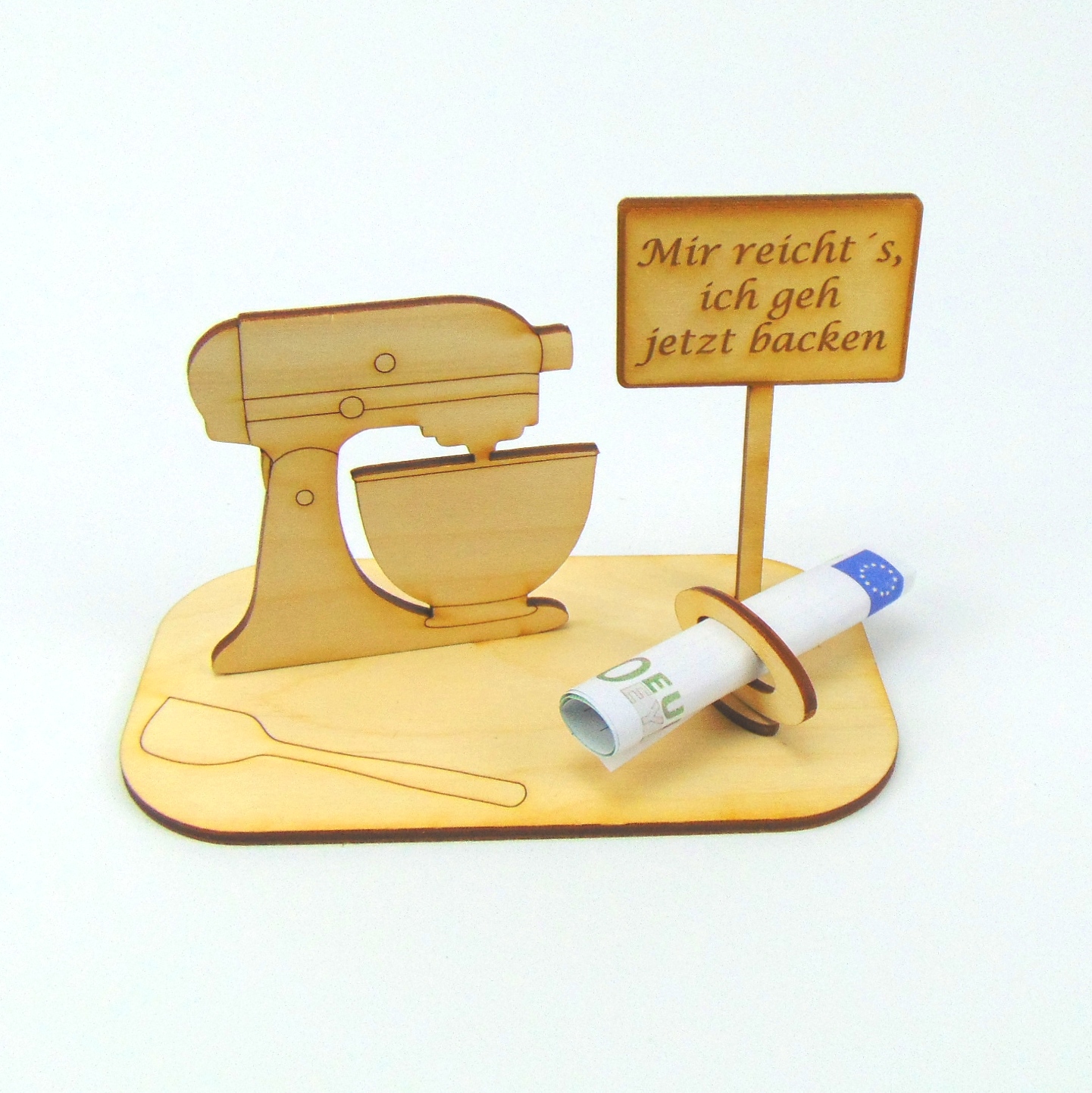 Geldgeschenk für eine Küchenmaschine mit passendem Spruch – Bild 7