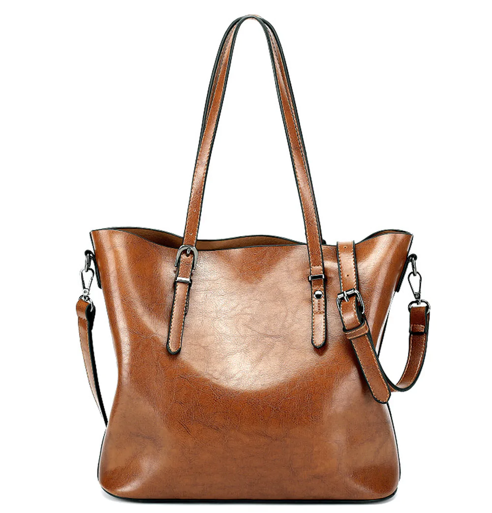 AnBeck Damen Handtasche Leder Umhängetasche (Braun) – Bild 5