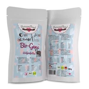 HerzensHund | Bio-Gans mit Bio-Apfel – Welpe 15 x 130g